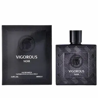 Perfumy Vigorous Noir 100ml czarny flakon i opakowanie