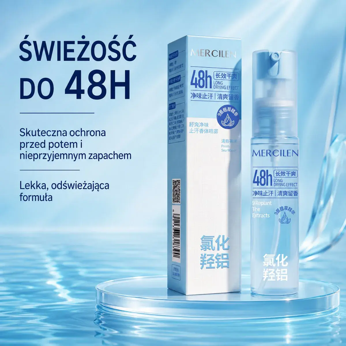 Mercilen Spray Antyperspiracyjny Fresh Sea Water 48h