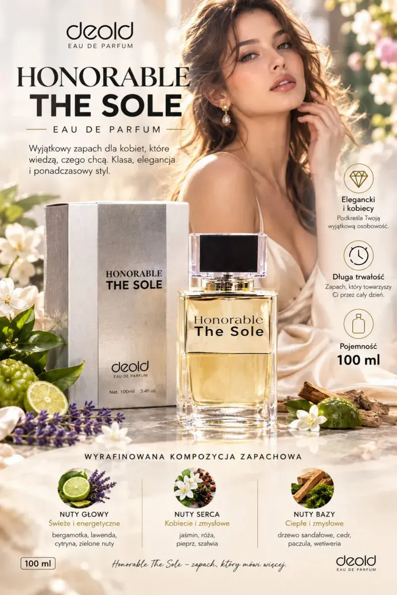 Deold Honorable The Sole 100 ml elegancki zapach damski