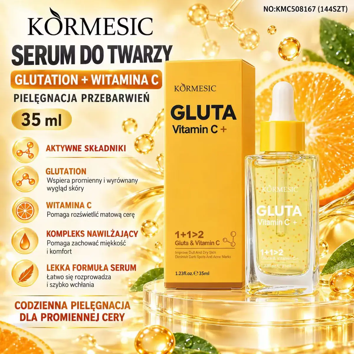 Kormesic Serum do Twarzy Glutation + Witamina C 35 ml