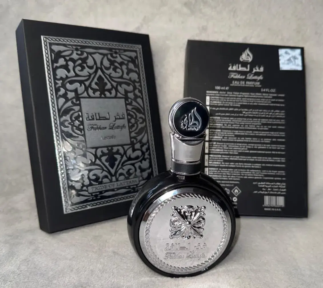 Fakhar Lattafa Ultime Eau de Parfum 100ml Czarny flakon z ozdobą