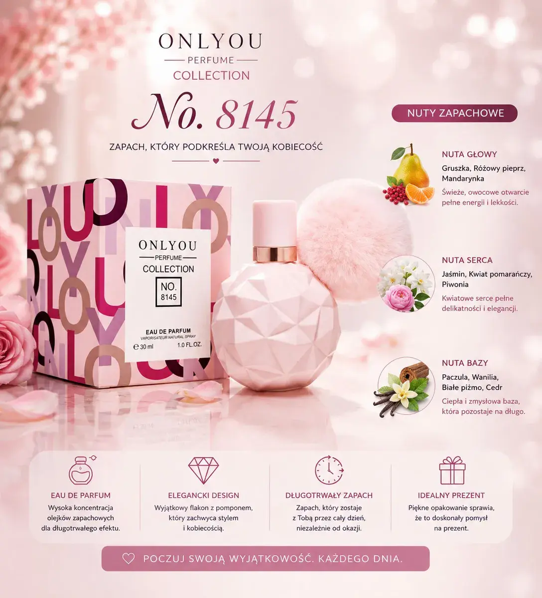 Perfumy Only You No. 8145 30ml Różowe Nuty Owocowe