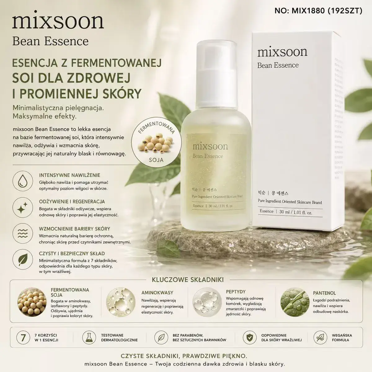 mixsoon Bean Essence esencja z fermentowanej soi 30 ml