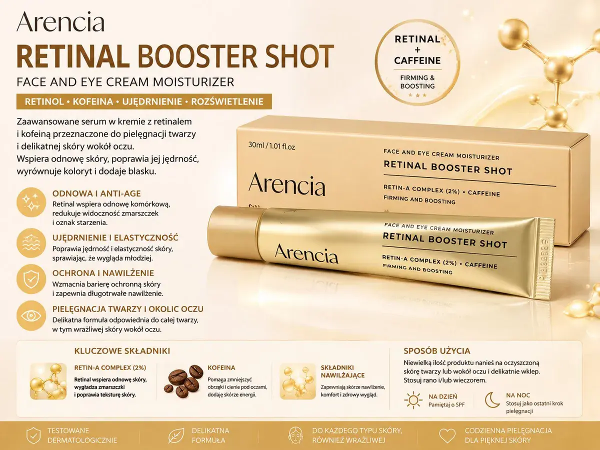 Arencia Retinal Booster Shot krem do twarzy i okolic oczu 30 ml