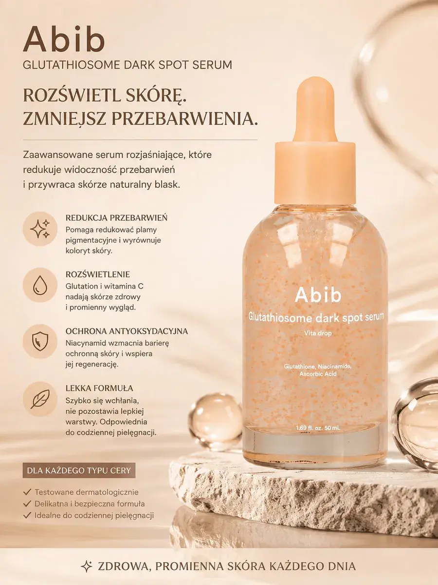 Abib Glutathiosome Dark Spot Serum rozjaśniające przebarwienia 50 ml