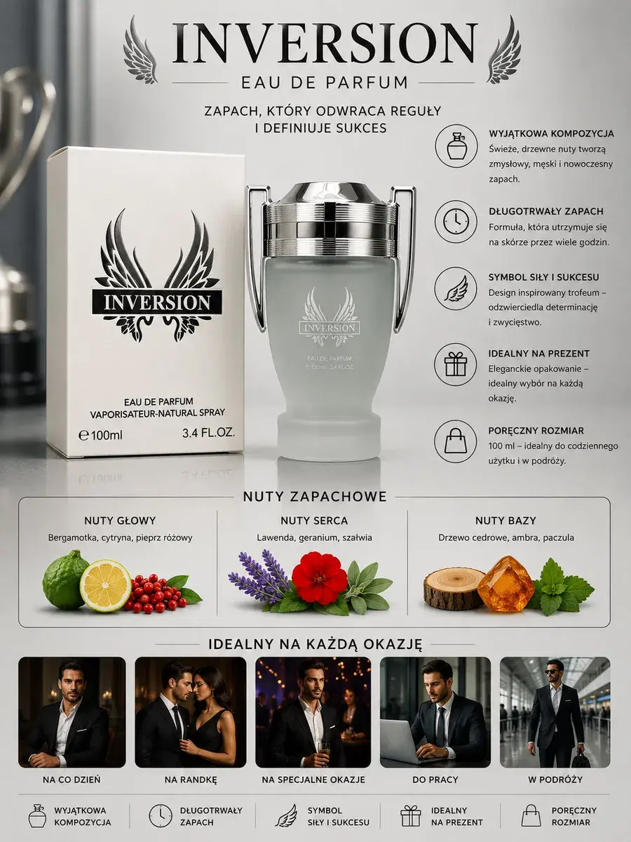 Inversion Eau de Parfum 100ml Męskie Perfumy
