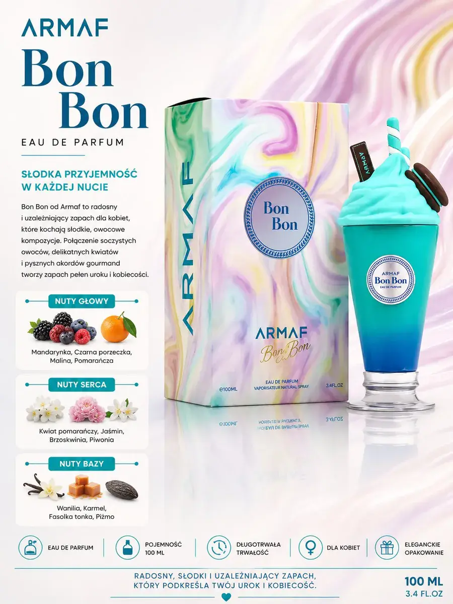 Armaf Bon Bon Eau de Parfum 100 ml słodki zapach dla kobiet