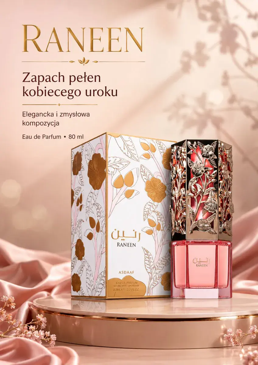 Perfumy RANEEN Asdaaf 80 ml elegancki zapach kobiecy