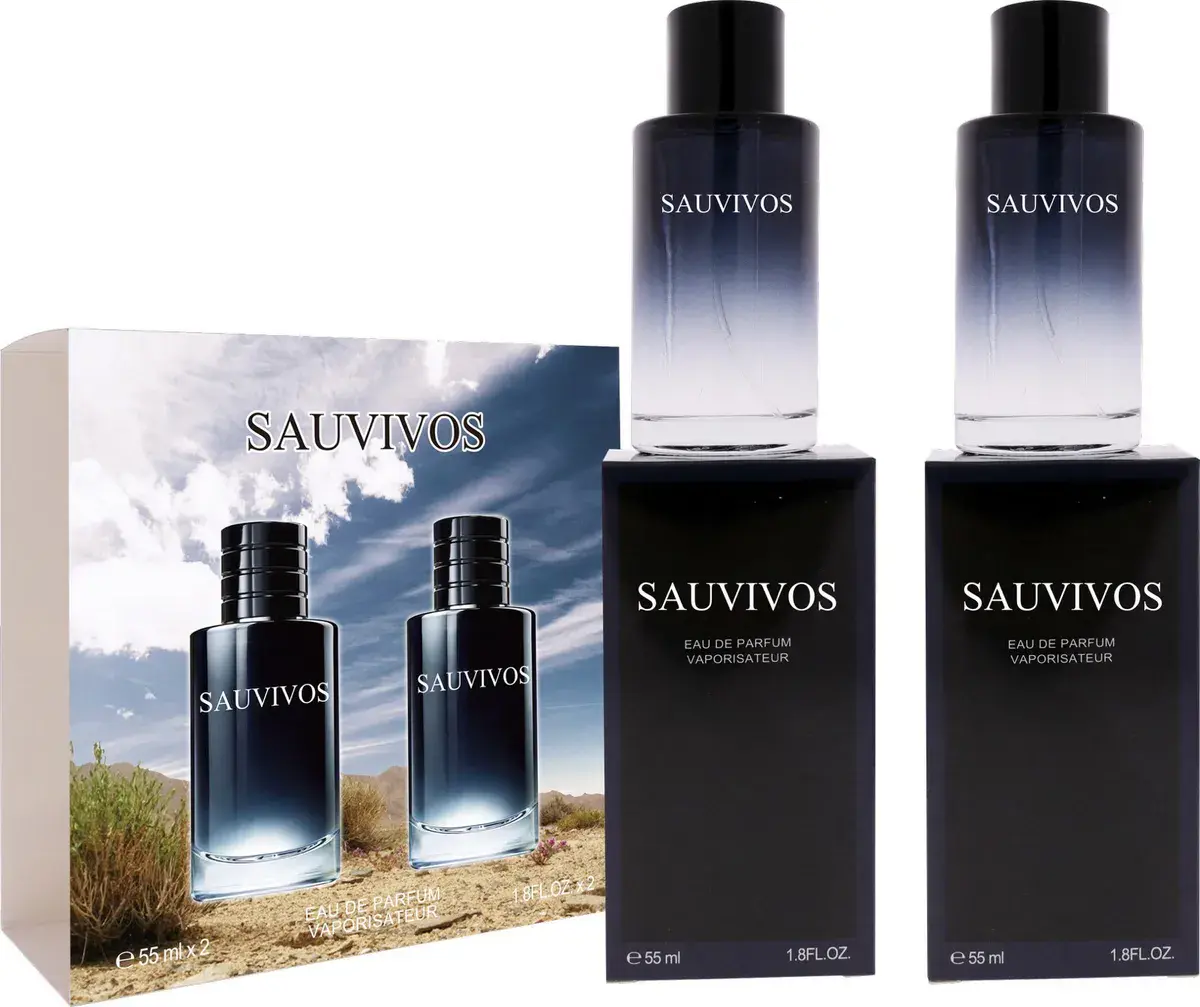 Zestaw perfum Sauvivos 2x55ml w eleganckim opakowaniu