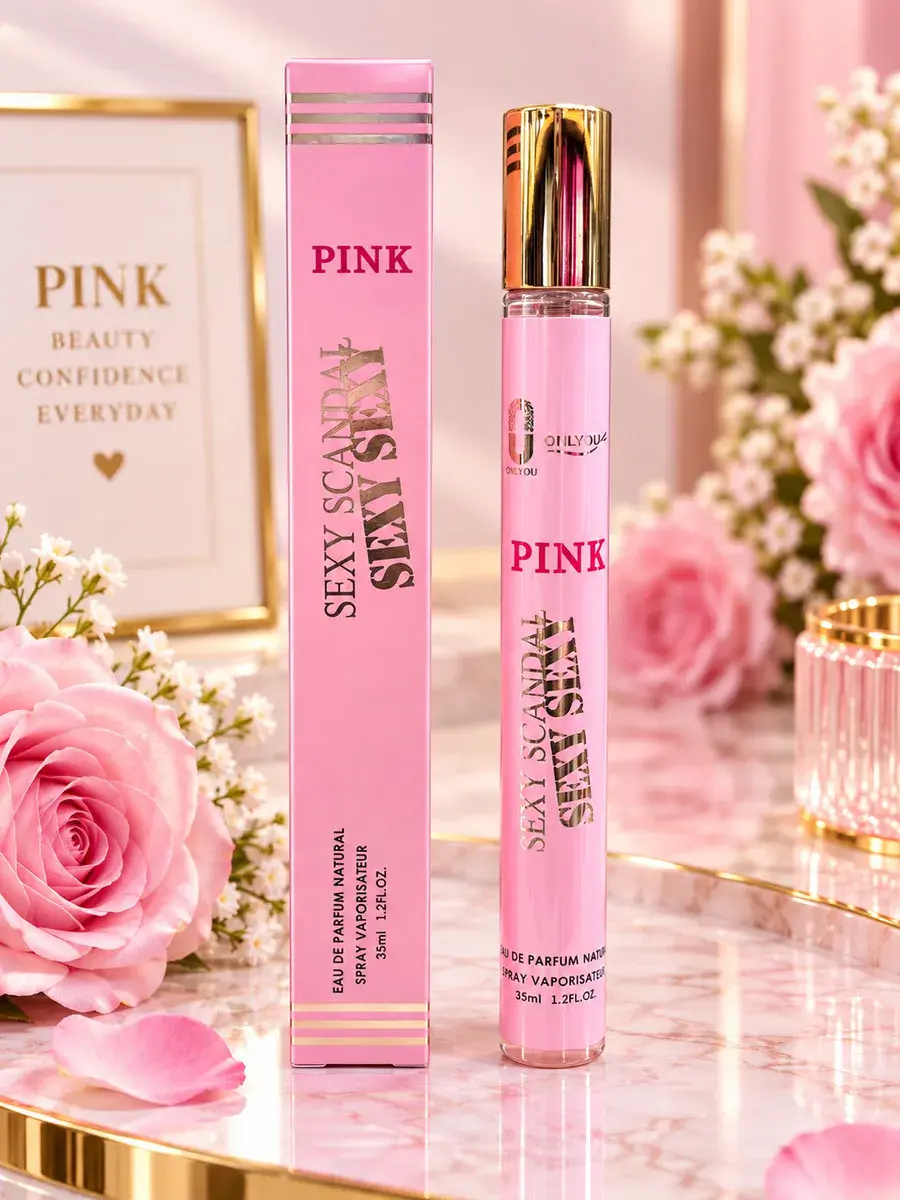 Perfumy Pink Sexy Scandal 35ml różowe z atomizerem