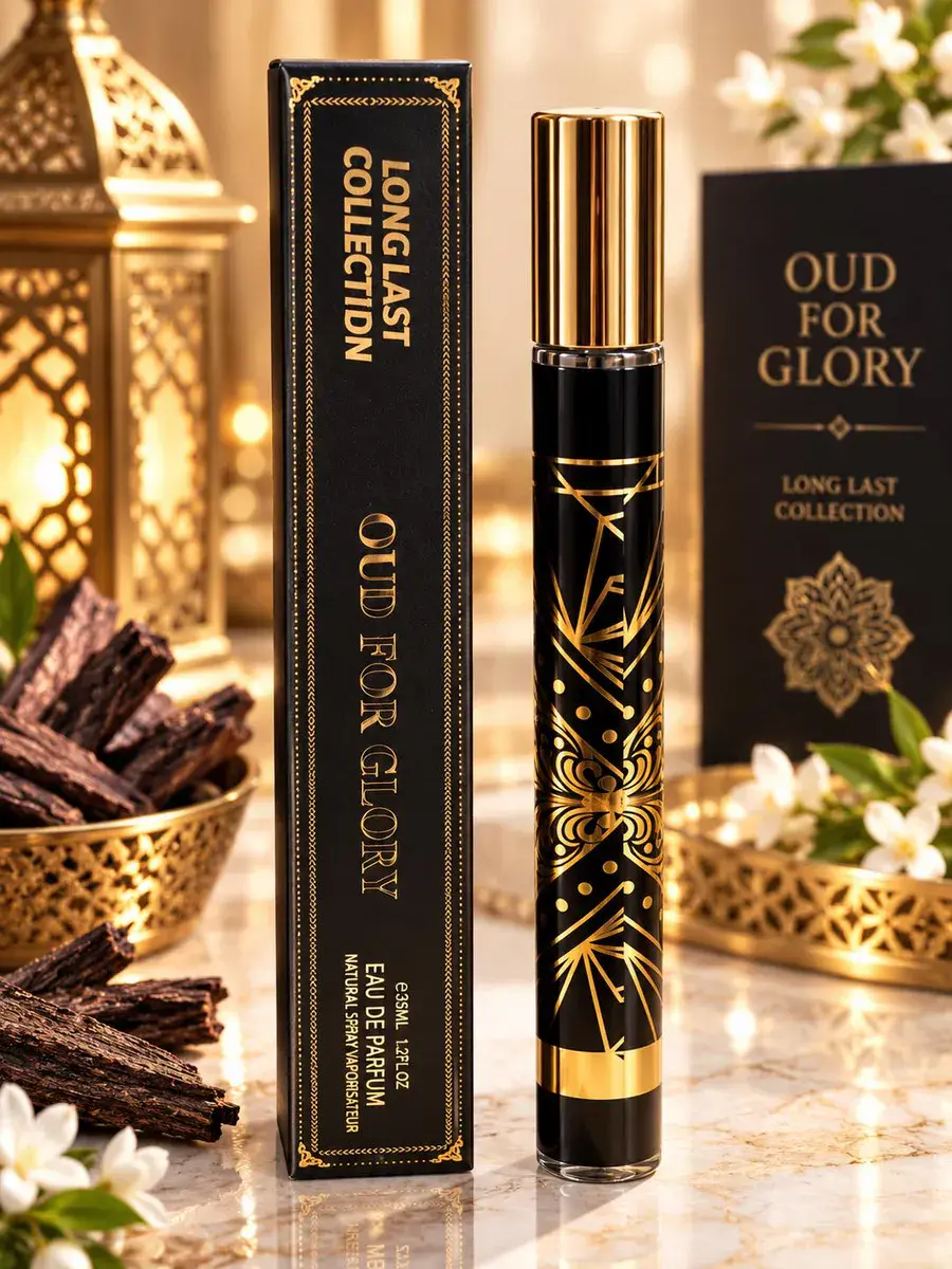 Perfumy Oud for Glory 35ml Long Last Collection czarno-złote