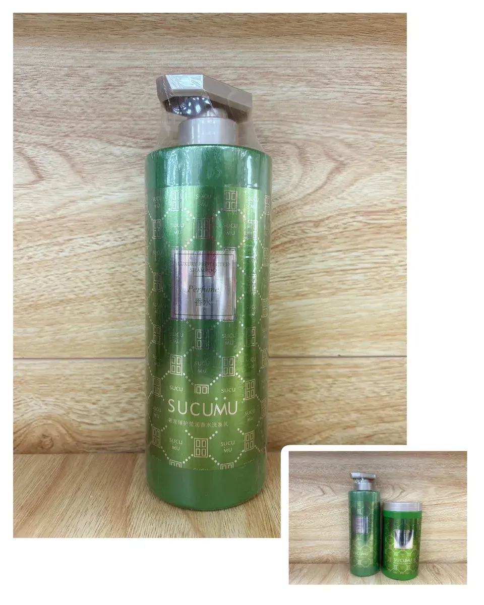 Luksusowy szampon perfumowany SUCUMU zielony z pompką