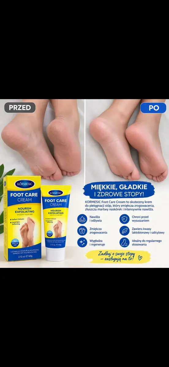 KORMESIC Foot Care Cream krem do stóp 60g na zrogowacenia