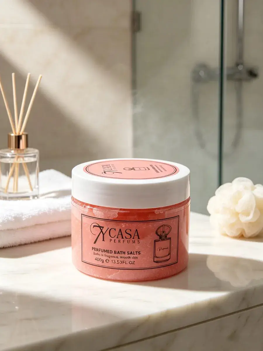 Peeling do ciała 400 g o zapachu perfum, różowy