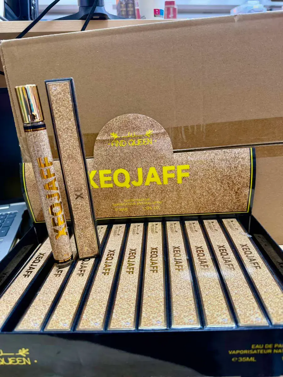 Perfumetka XEQJAFF 35ml złoto brokatowe opakowanie