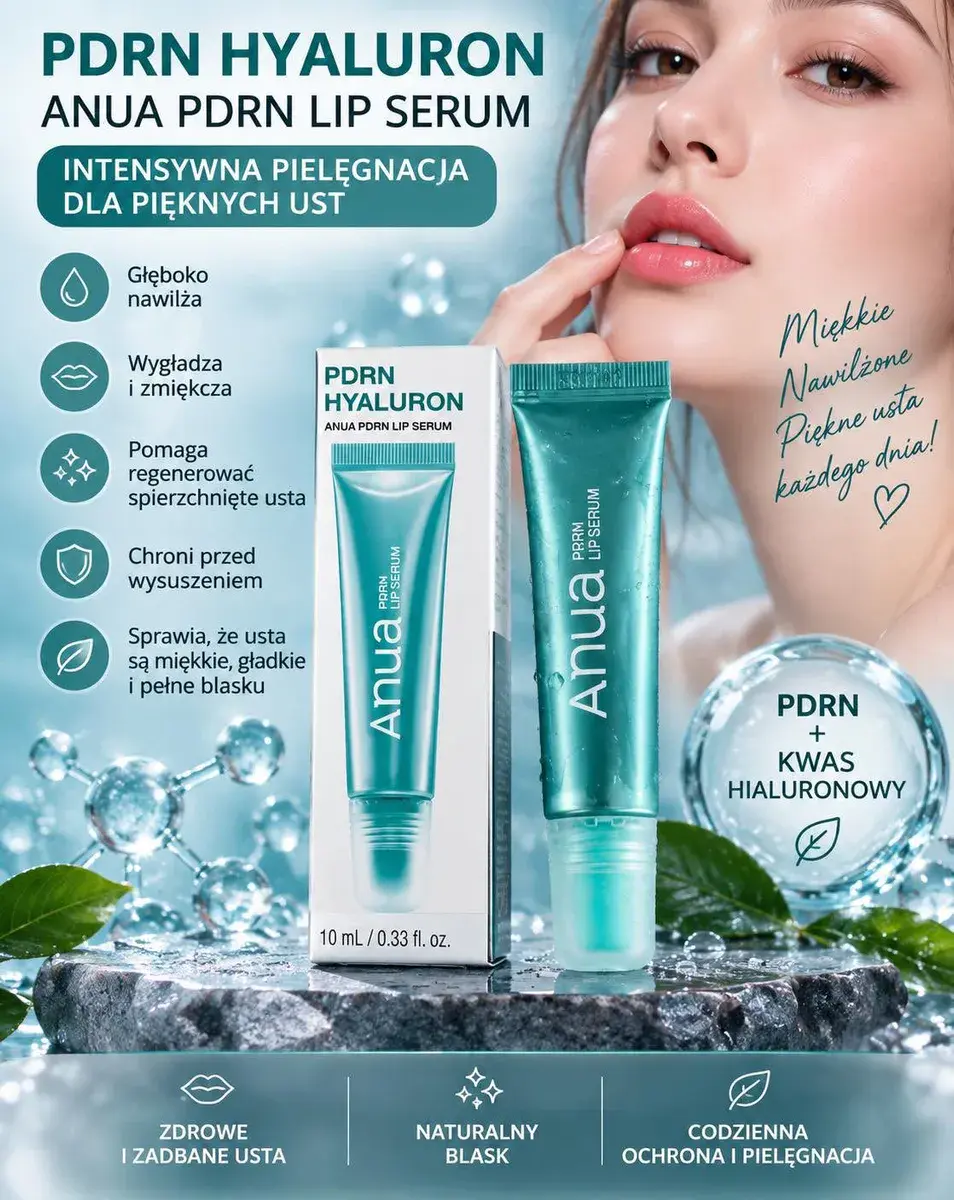 ANUA PDRN Hyaluron Lip Serum 10 ml intensywne nawilżenie ust