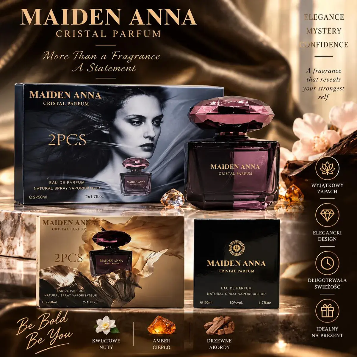 Maiden Anna Cristal Parfum Zestaw 2x50ml Perfum damskich