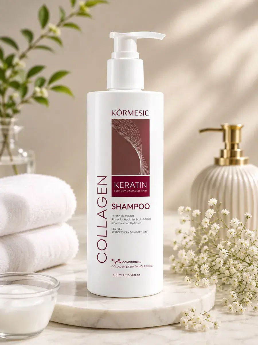 KÖRMESIC Szampon Kolagenowo-Keratynowy 500 ml do włosów suchych