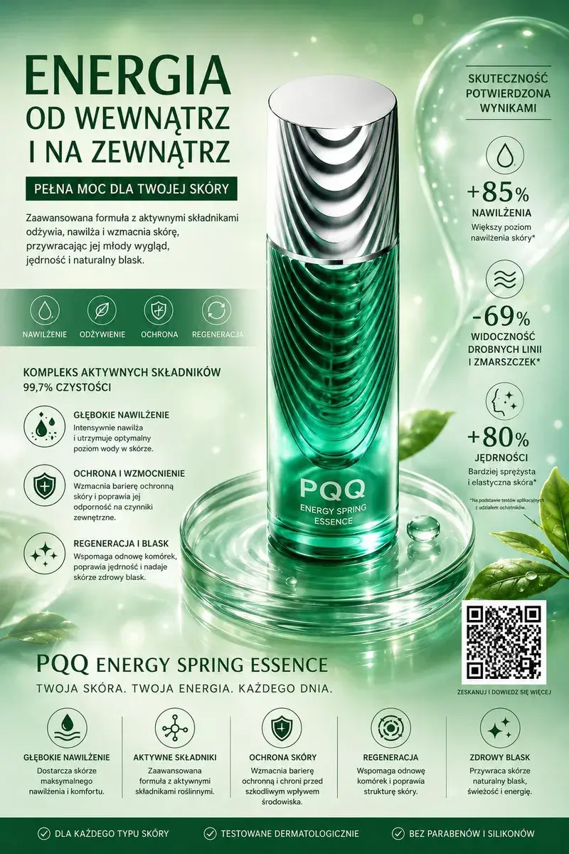 PQQ Energy Spring Essence serum nawilżające i regenerujące skórę