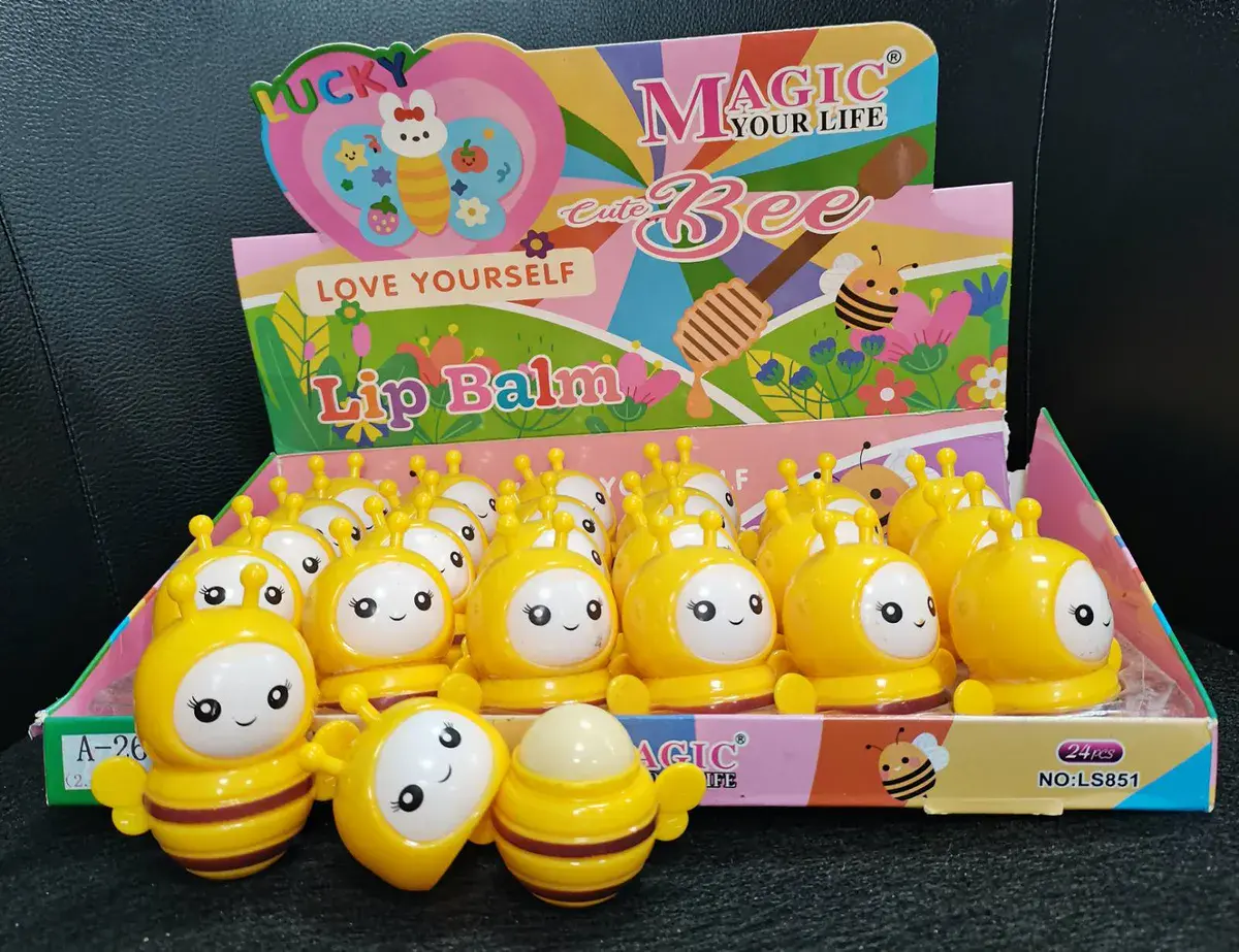 Balsam do ust w kształcie pszczółki żółty Cute Bee