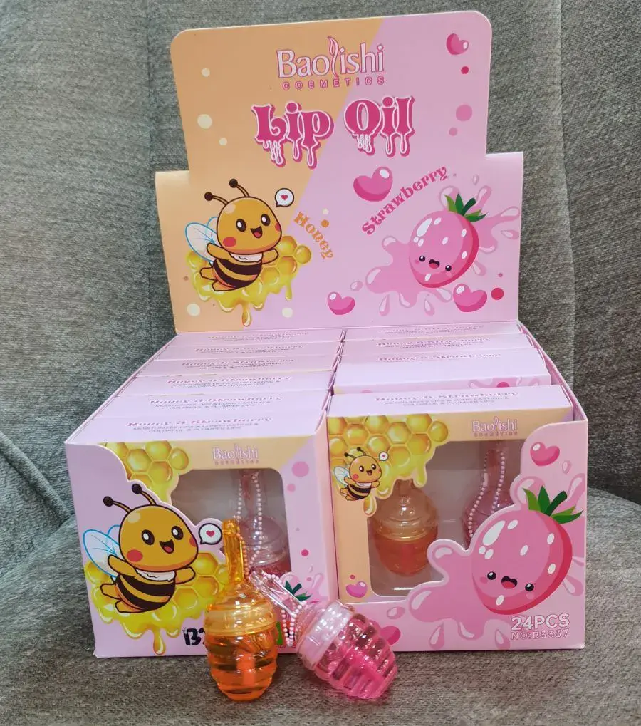 Baolishi Cosmetics Lip Oil miodowy i truskawkowy błyszczyk do ust