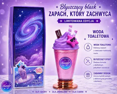 Woda Toaletowa Yum Yum 200ml z Błyszczącym Efektem i Owocowo-Kwiatowym Zapachem