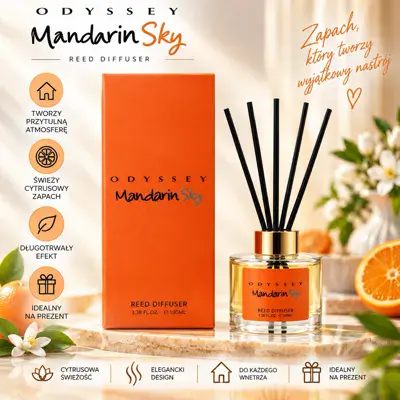 Odyssey Mandarin Sky dyfuzor zapachowy cytrusowy 100 ml
