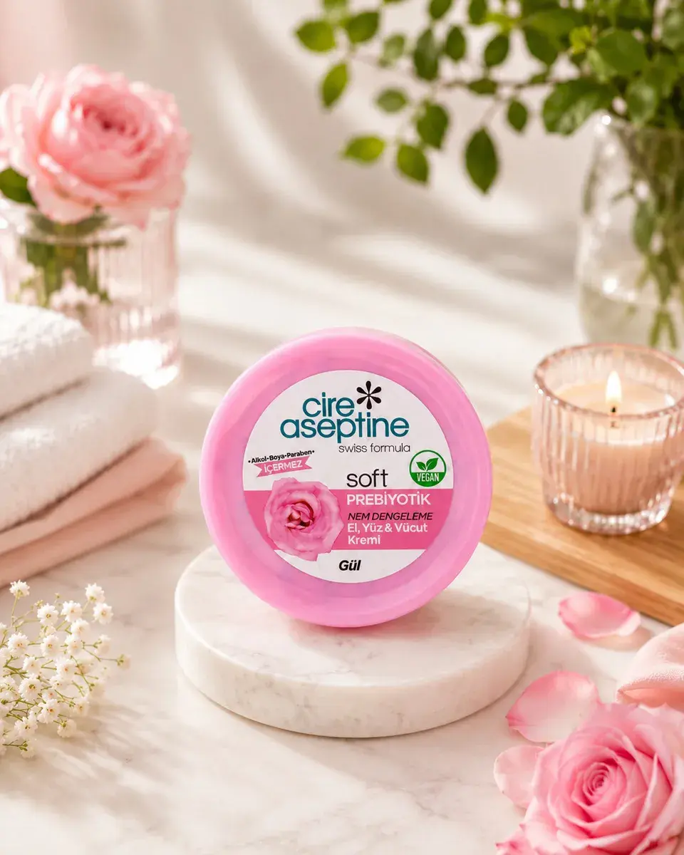 Cire Aseptine Soft Prebiotic Gel krem nawilżający z różą 100 ml