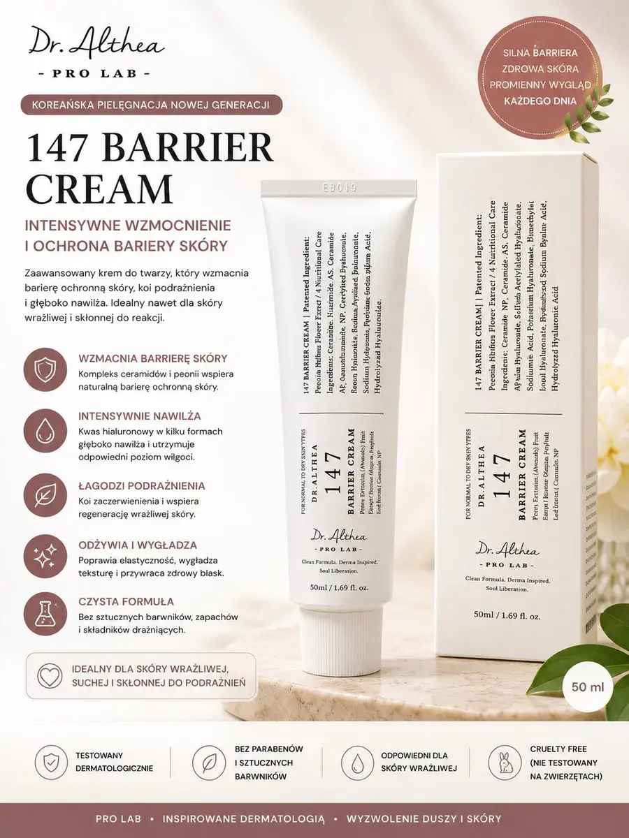 Dr. Althea 147 Barrier Cream krem wzmacniający barierę skóry 50ml