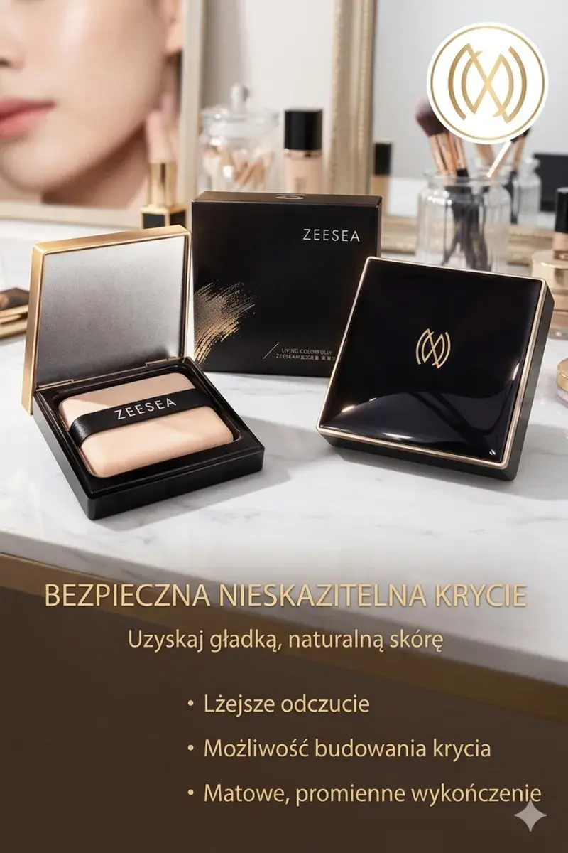 Zeesea Puder Prasowany Naturalne Matowe Wykończenie