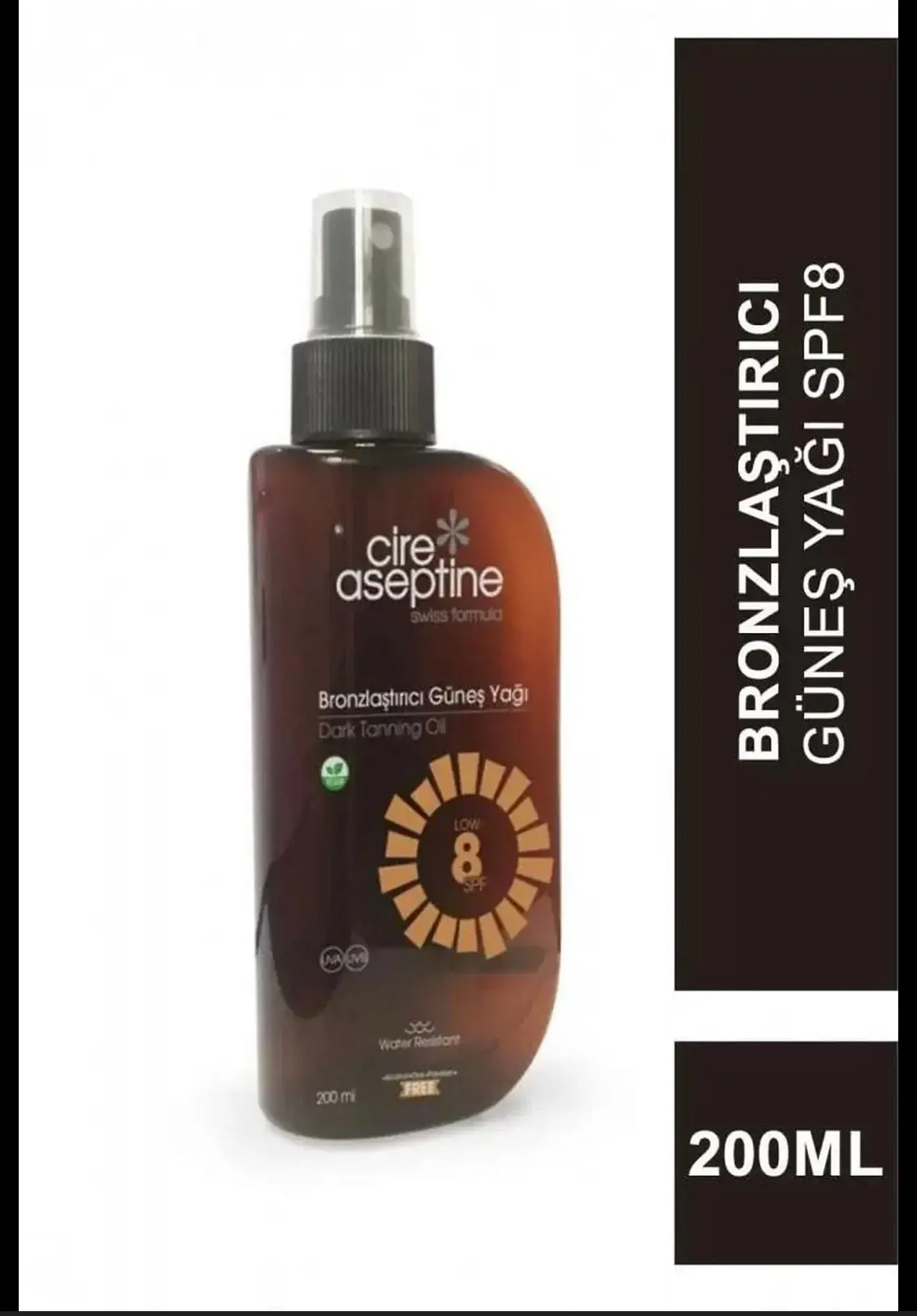 Cire Aseptine Olejek Brązujący Dark Tanning SPF8 200ml