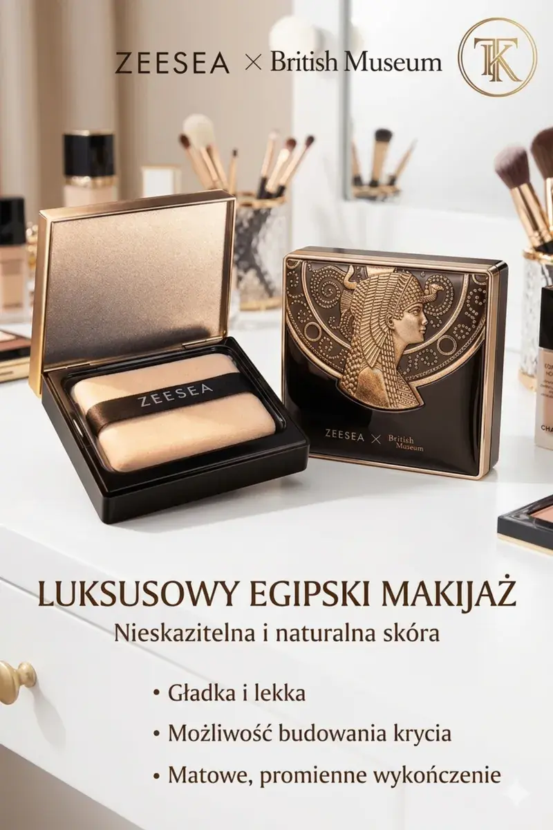 ZEESEA Puder prasowany luksusowy egipski makijaż matowy