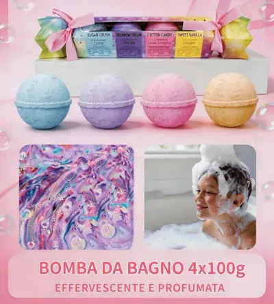 Pachnące tabletki do kąpieli z platynowo-różową wstążką 4x100g