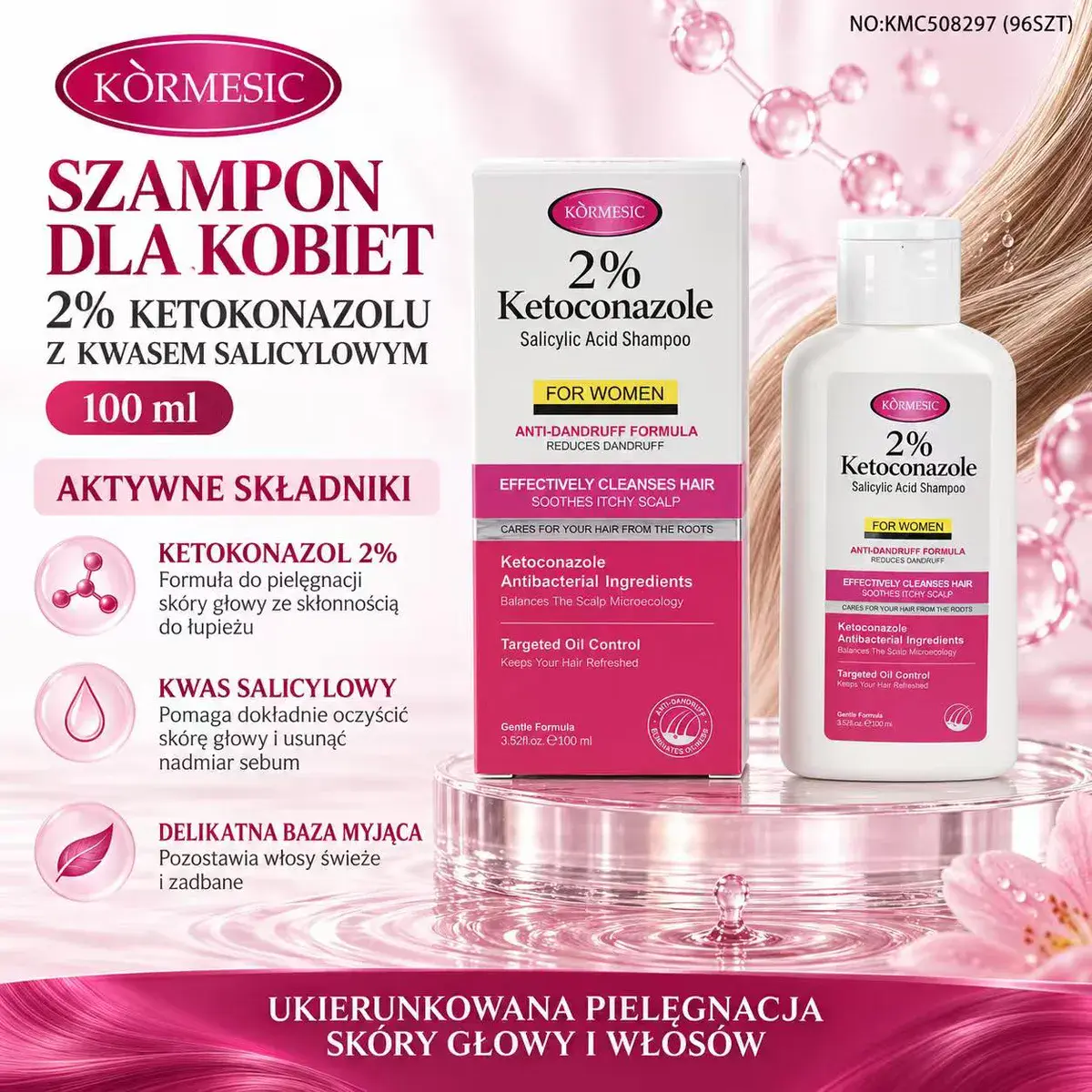 Körmesic Szampon dla Kobiet 2% Ketokonazolu 100 ml