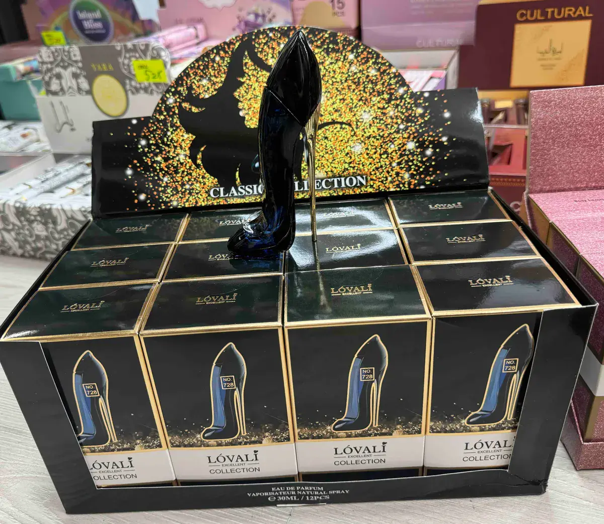 Perfum LÓVALI Collection 30ml flakon szpilka granatowo-czarny