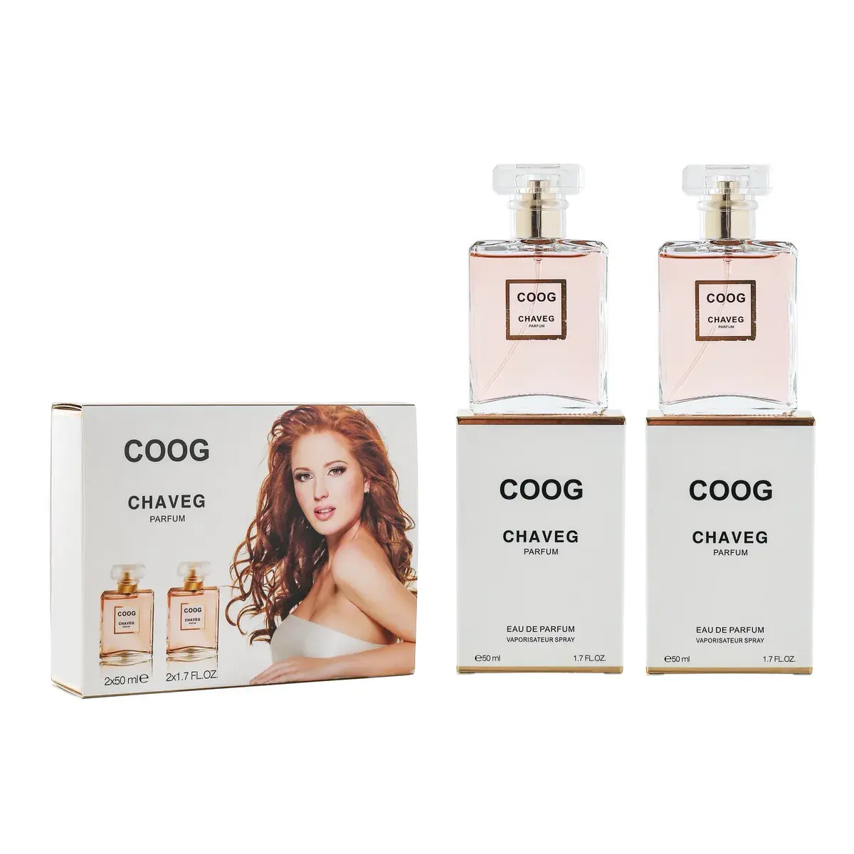 Zestaw perfum COOG CHAVEG 2x50ml w eleganckim opakowaniu