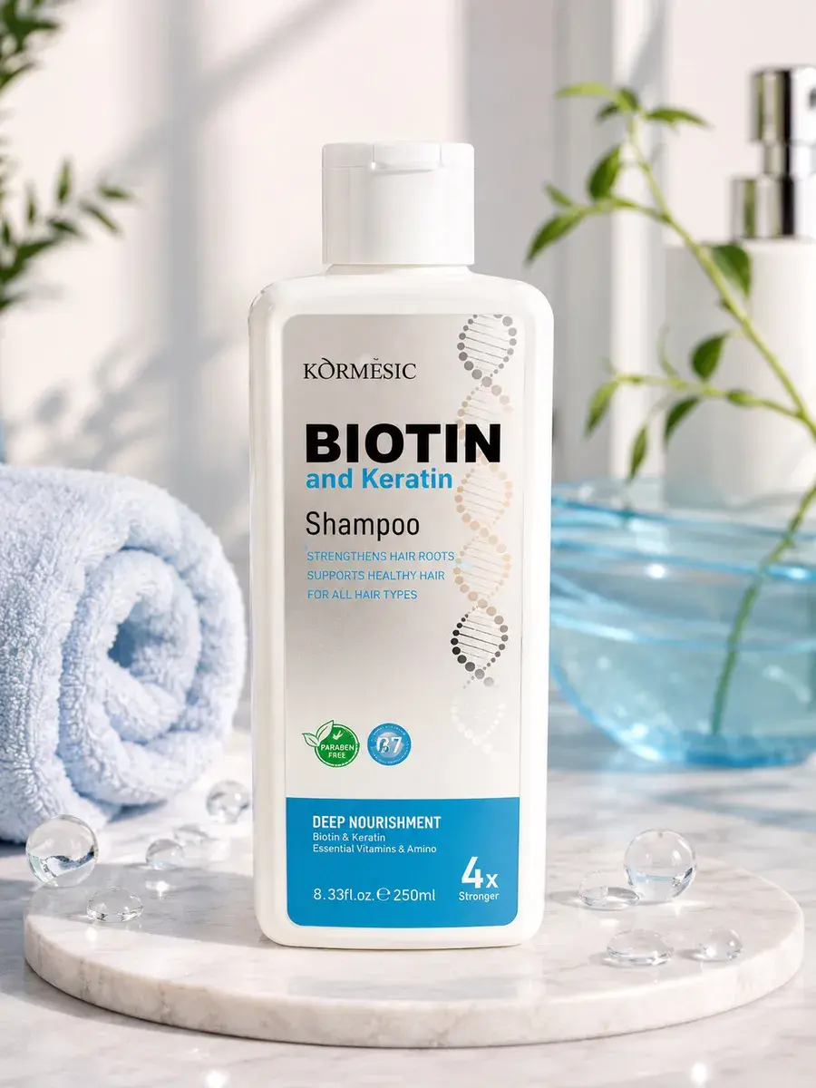 Szampon KÖRMESIC Biotyna i Keratyna 250 ml do włosów zniszczonych