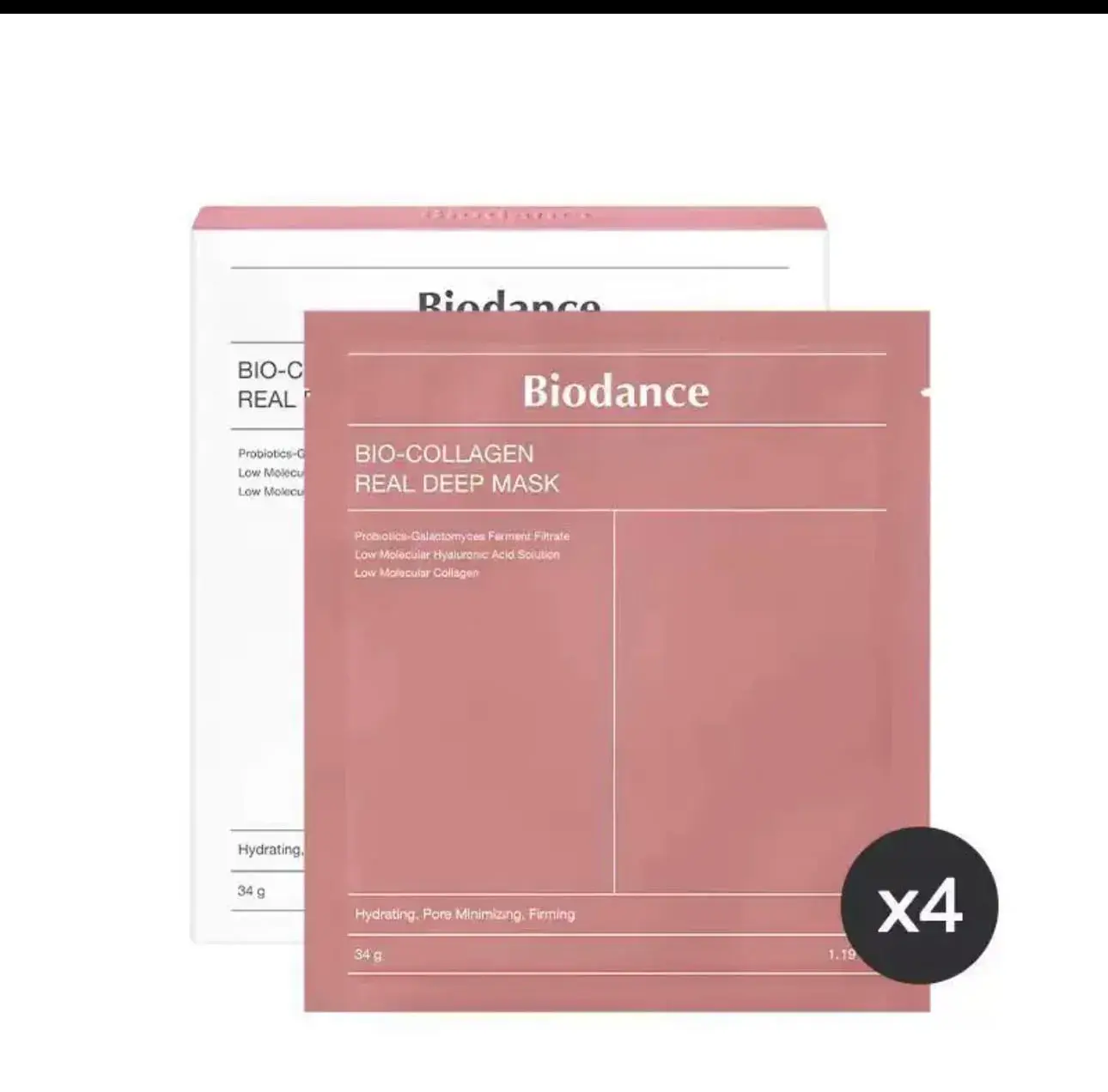 Bio-Collagen Real Deep Mask Biodance 25g x4 szt