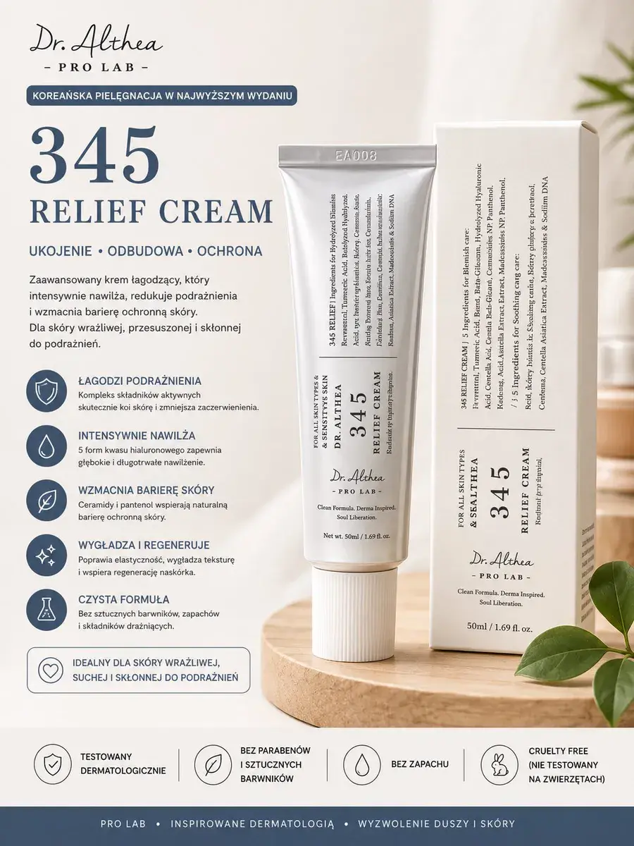 Dr. Althea 345 Relief Cream krem kojący i regenerujący 50ml