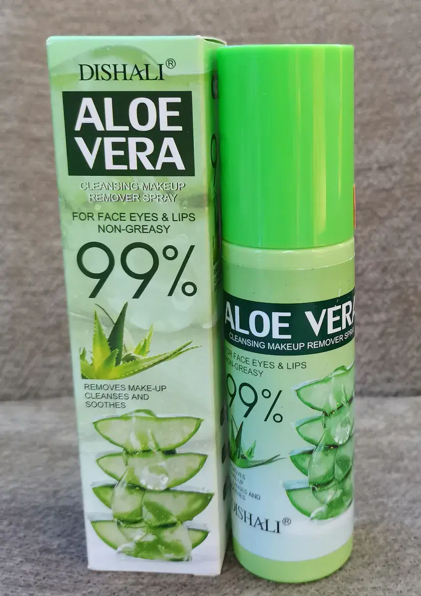 Dishali Aloe Vera spray do demakijażu 99% naturalny skład