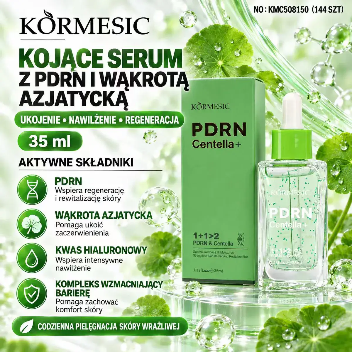Kormesic Kojące Serum z PDRN i Wąkrotą Azjatycką 35 ml