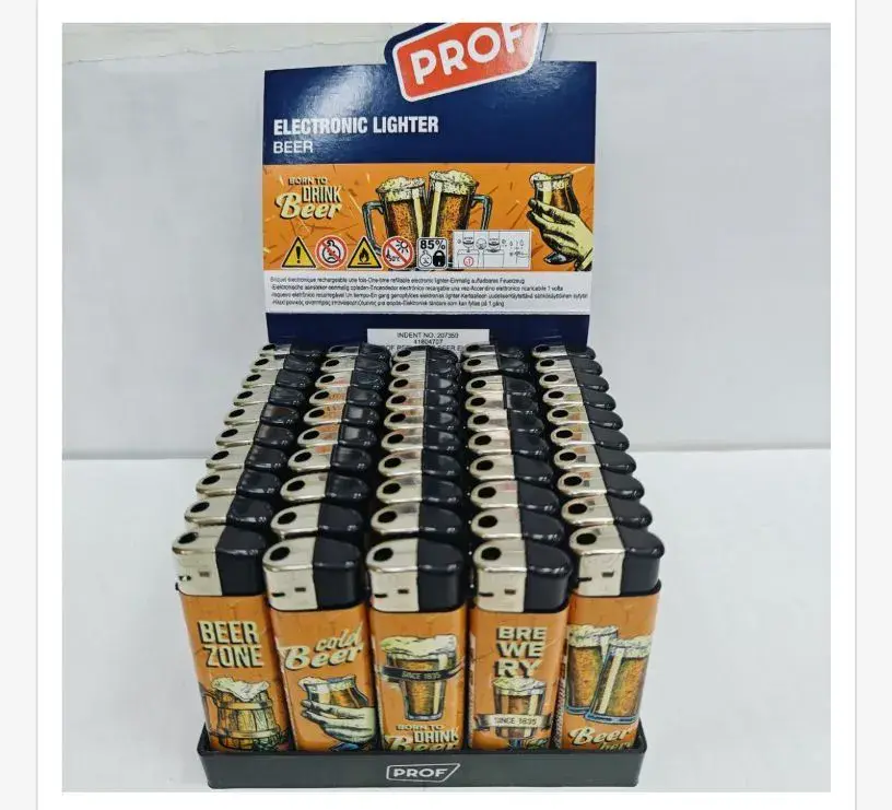 Zapalniczka Elektroniczna Prof Beer 50 szt/opak.