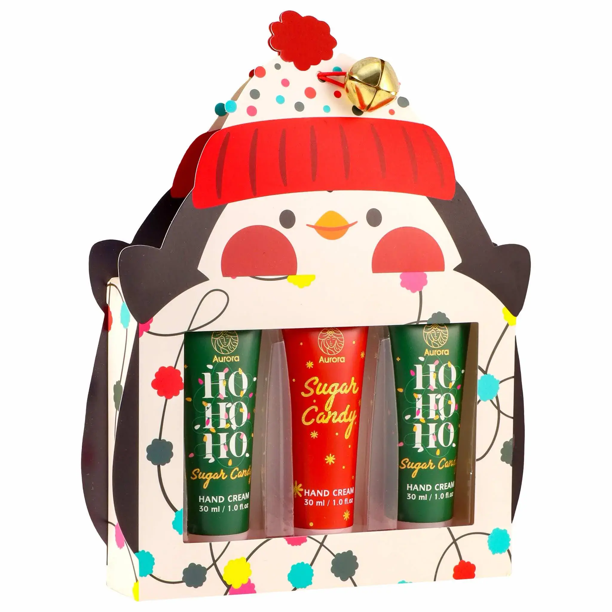 Zestaw prezentowy pingwin Ho Ho Candy kremy do rąk 3x30ml