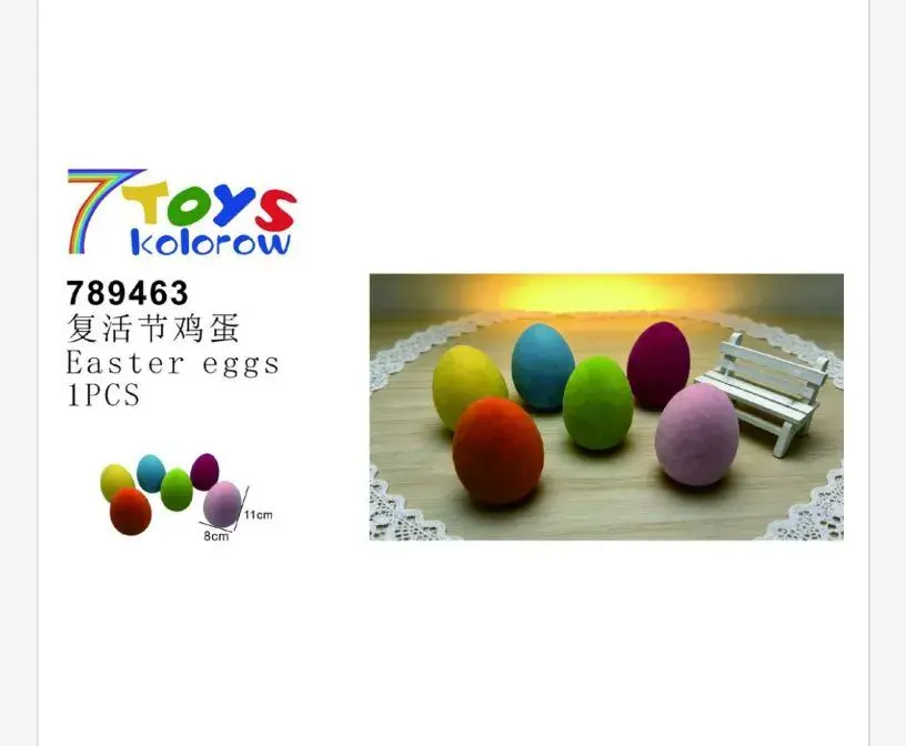 Ozdoby Wielkanocne Jajka Kolorowe 7 Toys 789463