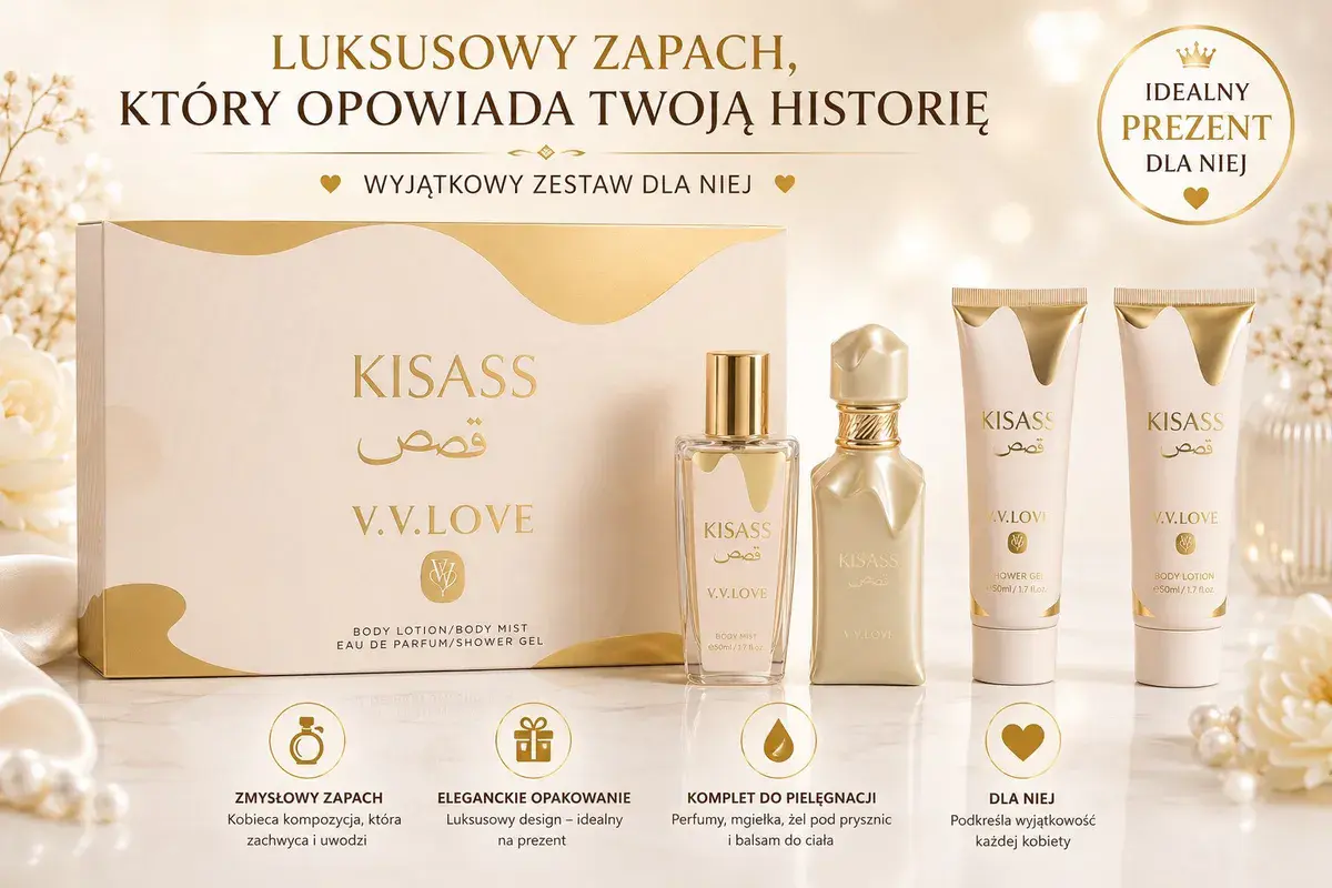 Zestaw prezentowy Kisass V.V.Love krem, mgiełka, żel 50ml