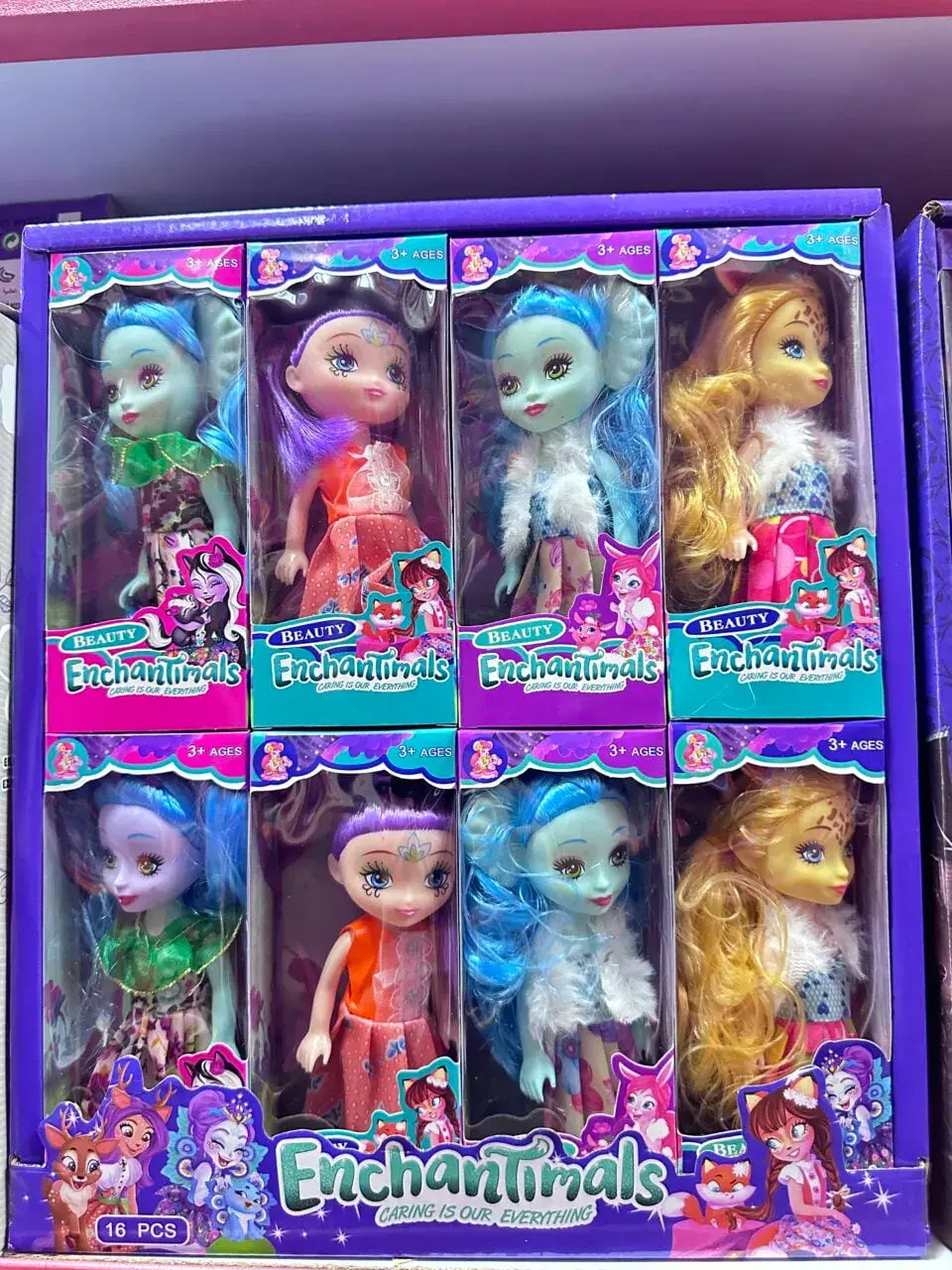 Lalki Beauty Enchantimals - Zestaw 8 sztuk, Różne Wzory