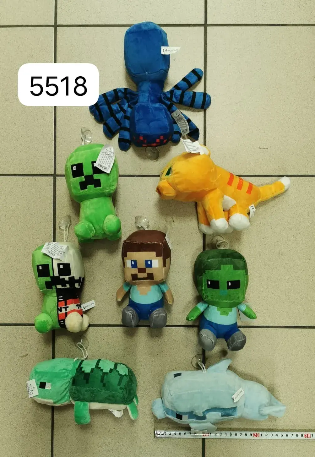 Maskotki pluszowe Minecraft różne postacie z przyssawką