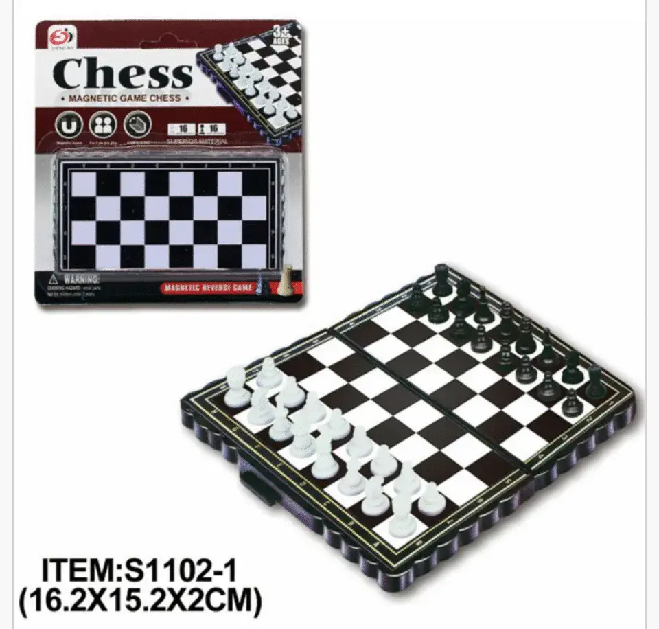 Szachy Magnetyczne Składane Chess Magnetic 16,2x15,2cm