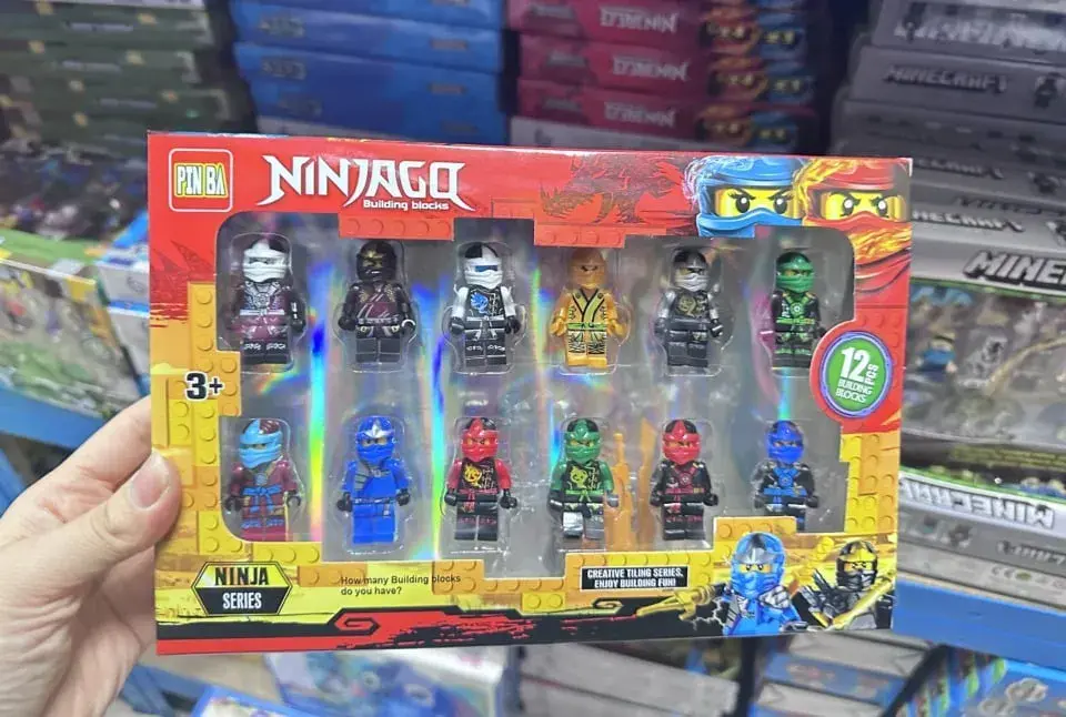 Zestaw 12 figurek klocków Ninjago PIN BA 12 szt