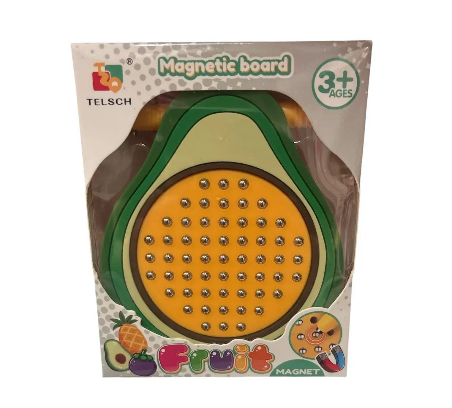 Tablica Magnetyczna Awokado Znikopis z Kulkami 3+